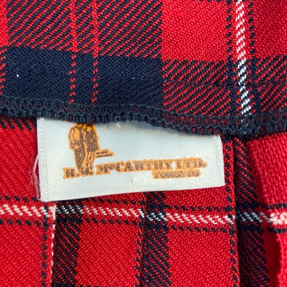 Vintage RJ McCarthy 100% Wool School Girl Kilt Skirt - Picture 2 of 6